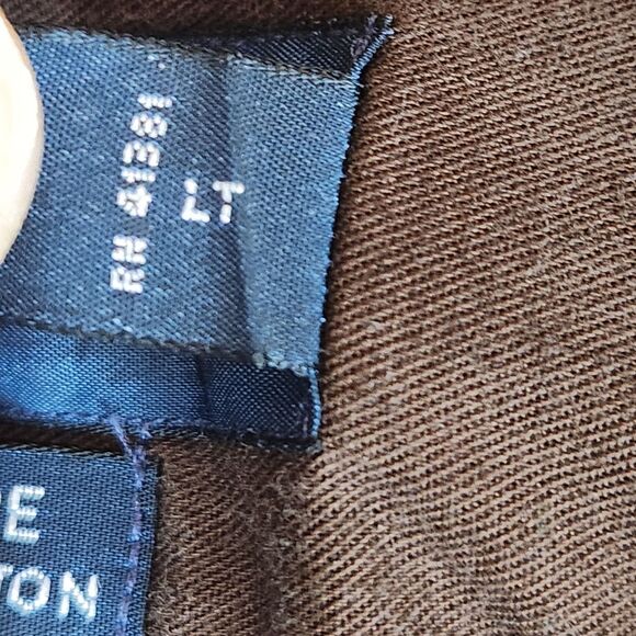 Ralph Lauren Button Up Shirt Mens Large-Tall Med brown Solid western casual - Picture 4 of 7